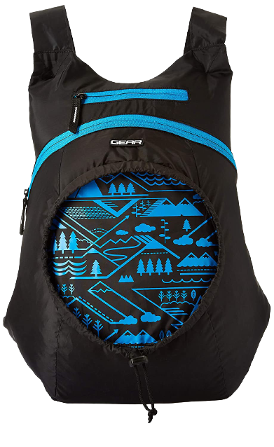 Gear Carryon Backpack Black- Blue