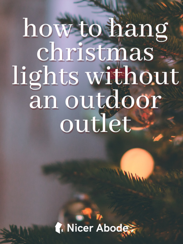 No Outlet Outside For Christmas Lights? Try This