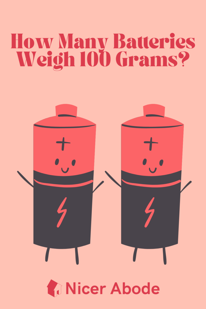 How Many Batteries Weigh 100 Grams