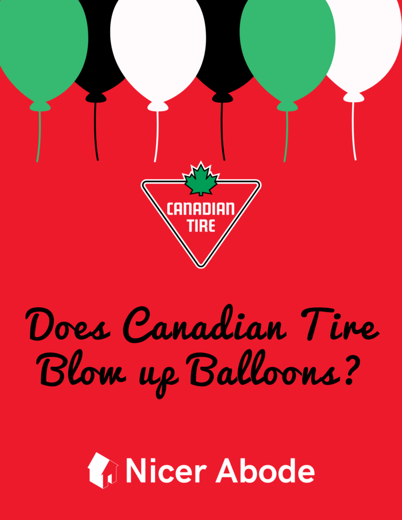 does canadian tire blow up balloons